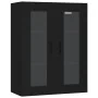 Armario de pared colgante negro 69,5x34x90 cm by , Sideboards - Ref: Foro24-812286, Price: 85,74 €, Discount: %