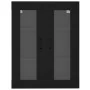 Armario de pared colgante negro 69,5x34x90 cm by , Sideboards - Ref: Foro24-812286, Price: 85,74 €, Discount: %