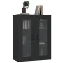Armario de pared colgante negro 69,5x34x90 cm by , Sideboards - Ref: Foro24-812286, Price: 85,74 €, Discount: %
