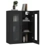 Armario de pared colgante negro 69,5x34x90 cm by , Sideboards - Ref: Foro24-812286, Price: 85,74 €, Discount: %