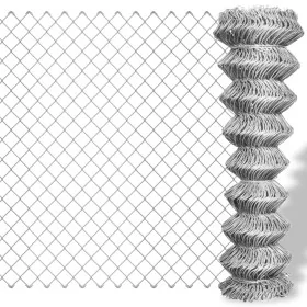 Valla de alambre acero galvanizado plateado 15x1 m by , fence panels - Ref: Foro24-141486, Price: 75,50 €, Discount: %