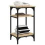 Mesa auxiliar madera contrachapada roble Sonoma 35x30x60 cm by , Side tables - Ref: Foro24-825803, Price: 45,12 €, Discount: %