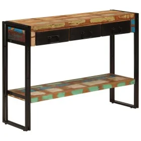 Mesa consola madera maciza reciclada 110x30x76 cm de , Mesas auxiliares - Ref: Foro24-348158, Precio: 206,91 €, Descuento: %