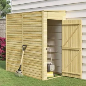 Caseta de almacenaje de jardín madera de pino 100x210x218 cm de , Cobertizos - Ref: Foro24-318201, Precio: 638,49 €, Descuent...