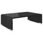 Soporte para TV/Elevador monitor cristal negro 40x25x11 cm de , Muebles TV - Ref: Foro24-244134, Precio: 61,81 €, Descuento: %