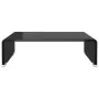 Soporte para TV/Elevador monitor cristal negro 40x25x11 cm de , Muebles TV - Ref: Foro24-244134, Precio: 61,81 €, Descuento: %
