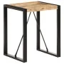 Mesa de comedor madera maciza de mango rugosa 60x60x75 cm de , Mesas de cocina y de comedor - Ref: Foro24-321592, Precio: 171...