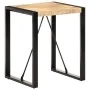 Mesa de comedor madera maciza de mango rugosa 60x60x75 cm de , Mesas de cocina y de comedor - Ref: Foro24-321592, Precio: 171...