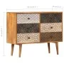 Aparador con estampado madera maciza de mango 90x30x70 cm de , Aparadores - Ref: Foro24-247916, Precio: 303,67 €, Descuento: %
