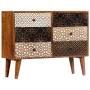 Aparador con estampado madera maciza de mango 90x30x70 cm de , Aparadores - Ref: Foro24-247916, Precio: 303,67 €, Descuento: %