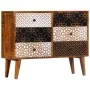 Aparador con estampado madera maciza de mango 90x30x70 cm de , Aparadores - Ref: Foro24-247916, Precio: 303,67 €, Descuento: %