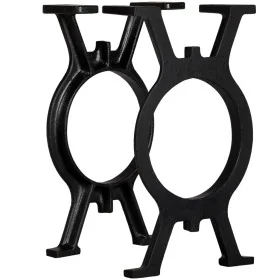 Patas de banco en forma de O 2 unidades hierro fundido de , Patas para mesas - Ref: Foro24-245428, Precio: 118,74 €, Descuent...