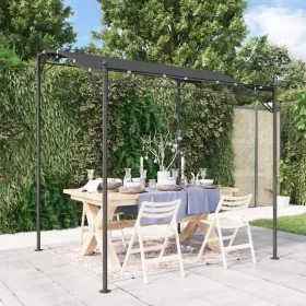 Toldo acero y tela gris antracita 2x2,3 m 180 g/m² de , Carpas y cenadores - Ref: Foro24-362392, Precio: 190,18 €, Descuento: %