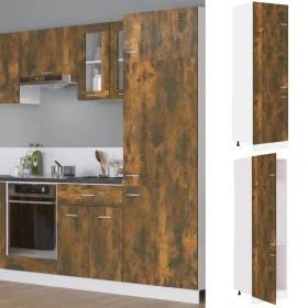 Armario para frigorífico “Lyon” madera roble ahumado de , Armarios de cocina - Ref: Foro24-815600, Precio: 150,95 €, Descuent...