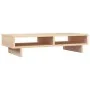 Soporte para monitor madera maciza de pino 60x27x14 cm de , Bases y elevadores para ordenadores - Ref: Foro24-813999, Precio:...