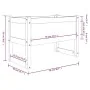 Jardinera madera maciza de pino negro 78x40x52 cm de , Maceteros y jardineras - Ref: Foro24-822121, Precio: 74,74 €, Descuent...