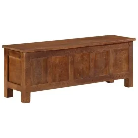 Caja de almacenamiento madera de mango maciza 110x30x40 cm de , Baúles de almacenamiento - Ref: Foro24-328310, Precio: 244,19...