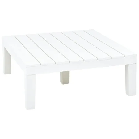 Mesa de jardín de plástico blanco 78x78x31 cm de , Mesas de jardín - Ref: Foro24-48827, Precio: 125,13 €, Descuento: %