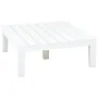 Mesa de jardín de plástico blanco 78x78x31 cm de , Mesas de jardín - Ref: Foro24-48827, Precio: 125,13 €, Descuento: %