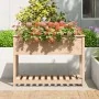 Jardinera con estante de madera maciza de pino 111,5x54x81 cm de , Maceteros y jardineras - Ref: Foro24-823787, Precio: 113,0...