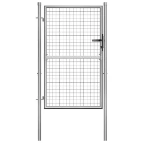 Puerta de jardín acero galvanizado plateado 105x175 cm by , garden gates - Ref: Foro24-144757, Price: 158,18 €, Discount: %