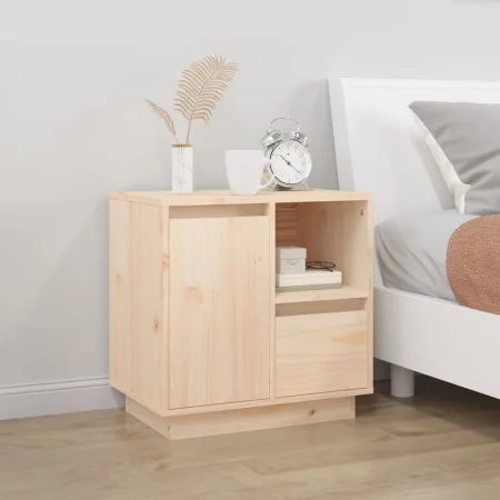 Mesita de noche madera maciza de pino 50x34x50 cm de , Mesitas de noche - Ref: Foro24-814479, Precio: 66,19 €, Descuento: %