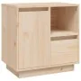 Mesita de noche madera maciza de pino 50x34x50 cm de , Mesitas de noche - Ref: Foro24-814479, Precio: 66,19 €, Descuento: %