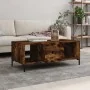 Mesa de centro madera contrachapada roble ahumado 102x50x40 cm de , Mesas de centro - Ref: Foro24-829305, Precio: 67,74 €, De...