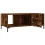 Mesa de centro madera contrachapada roble ahumado 102x50x40 cm de , Mesas de centro - Ref: Foro24-829305, Precio: 67,74 €, De...