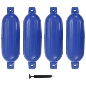 Parachoques para barco 4 unidades PVC azul 58,5x16,5 cm de , Atracada y anclaje - Ref: Foro24-92378, Precio: 68,03 €, Descuen...