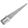 Picas de tierra 6 unidades acero galvanizado plateado 12x91 cm by , Spikes for anchoring in the ground - Ref: Foro24-145434, ...