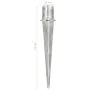 Picas de tierra 6 unidades acero galvanizado plateado 12x91 cm by , Spikes for anchoring in the ground - Ref: Foro24-145434, ...