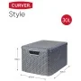 Curver Cajas de almacenaje con tapa Style 3 unidades L gris antracita de , Cestas para almacenaje - Ref: Foro24-427235, Preci...