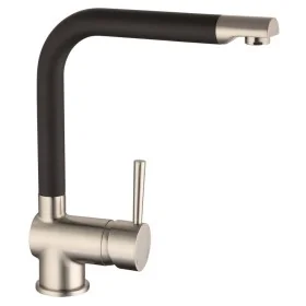 SCHÜTTE Grifo mezclador de fregadero RIO acero inoxidable y negro mate by , Faucets - Ref: Foro24-429404, Price: 93,67 €, Dis...