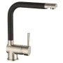 SCHÜTTE Grifo mezclador de fregadero RIO acero inoxidable y negro mate by , Faucets - Ref: Foro24-429404, Price: 93,67 €, Dis...