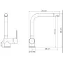 SCHÜTTE Grifo mezclador de fregadero RIO acero inoxidable y negro mate by , Faucets - Ref: Foro24-429404, Price: 93,67 €, Dis...