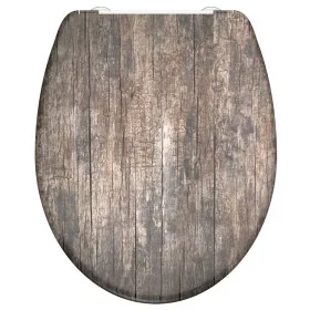 SCHÜTTE Asiento de WC duroplast con cierre suave estampado OLD WOOD de , Asientos de inodoros y bidés - Ref: Foro24-435103, P...