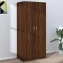 Armario madera contrachapada color roble marrón 80x52x180 cm de , Armarios roperos - Ref: Foro24-815353, Precio: 200,59 €, De...