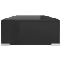 Soporte para TV/Elevador monitor cristal negro 70x30x13 cm de , Muebles TV - Ref: Foro24-244136, Precio: 90,58 €, Descuento: %