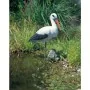 Figura animal en forma de cigüeña, Ubbink 1382501 de , Adornos para césped y esculturas para jardín - Ref: Foro24-403658, Pre...