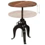 Mesa de bar madera maciza reciclada 75x(76-110) cm de , Mesas de cocina y de comedor - Ref: Foro24-245269, Precio: 229,15 €, ...