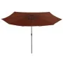 Sombrilla de jardín con palo de metal terracota 390 cm de , Sombrillas - Ref: Foro24-47383, Precio: 80,05 €, Descuento: %