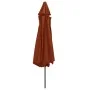 Sombrilla de jardín con palo de metal terracota 390 cm de , Sombrillas - Ref: Foro24-47383, Precio: 80,05 €, Descuento: %