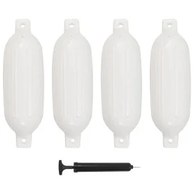 Parachoques para barco 4 unidades PVC blanco 58,5x16,5 cm de , Atracada y anclaje - Ref: Foro24-92386, Precio: 74,00 €, Descu...
