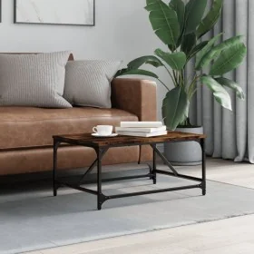 Mesa de centro madera contrachapada roble ahumado 75x50x35 cm de , Mesas de centro - Ref: Foro24-835326, Precio: 44,32 €, Des...