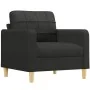 Juego de sofás con cojines 4 piezas tela negro de , Sofás - Ref: Foro24-3201270, Precio: 650,87 €, Descuento: %