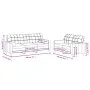 Juego de sofás con cojines 2 piezas tela rojo tinto de , Sofás - Ref: Foro24-3201328, Precio: 463,79 €, Descuento: %