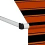 Toldo manual retráctil naranja y marrón 100 cm de , Toldos - Ref: Foro24-145834, Precio: 76,67 €, Descuento: %