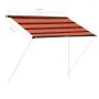 Toldo retráctil naranja y marrón 200x150 cm de , Toldos - Ref: Foro24-145895, Precio: 48,87 €, Descuento: %