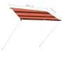 Toldo retráctil naranja y marrón 200x150 cm de , Toldos - Ref: Foro24-145895, Precio: 48,87 €, Descuento: %